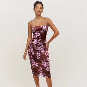 NWT REFORMATION OAKLIE 100% SILK IN KIANA WOMENS 10